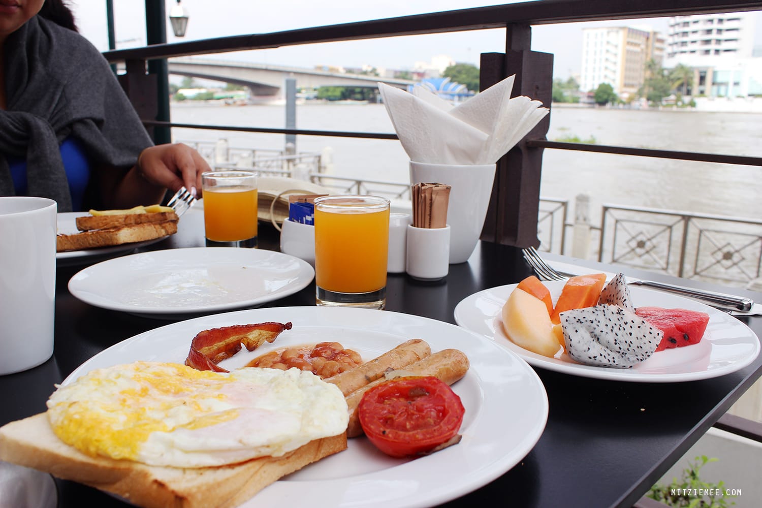 Breakfast at Riva Surya, bangkok