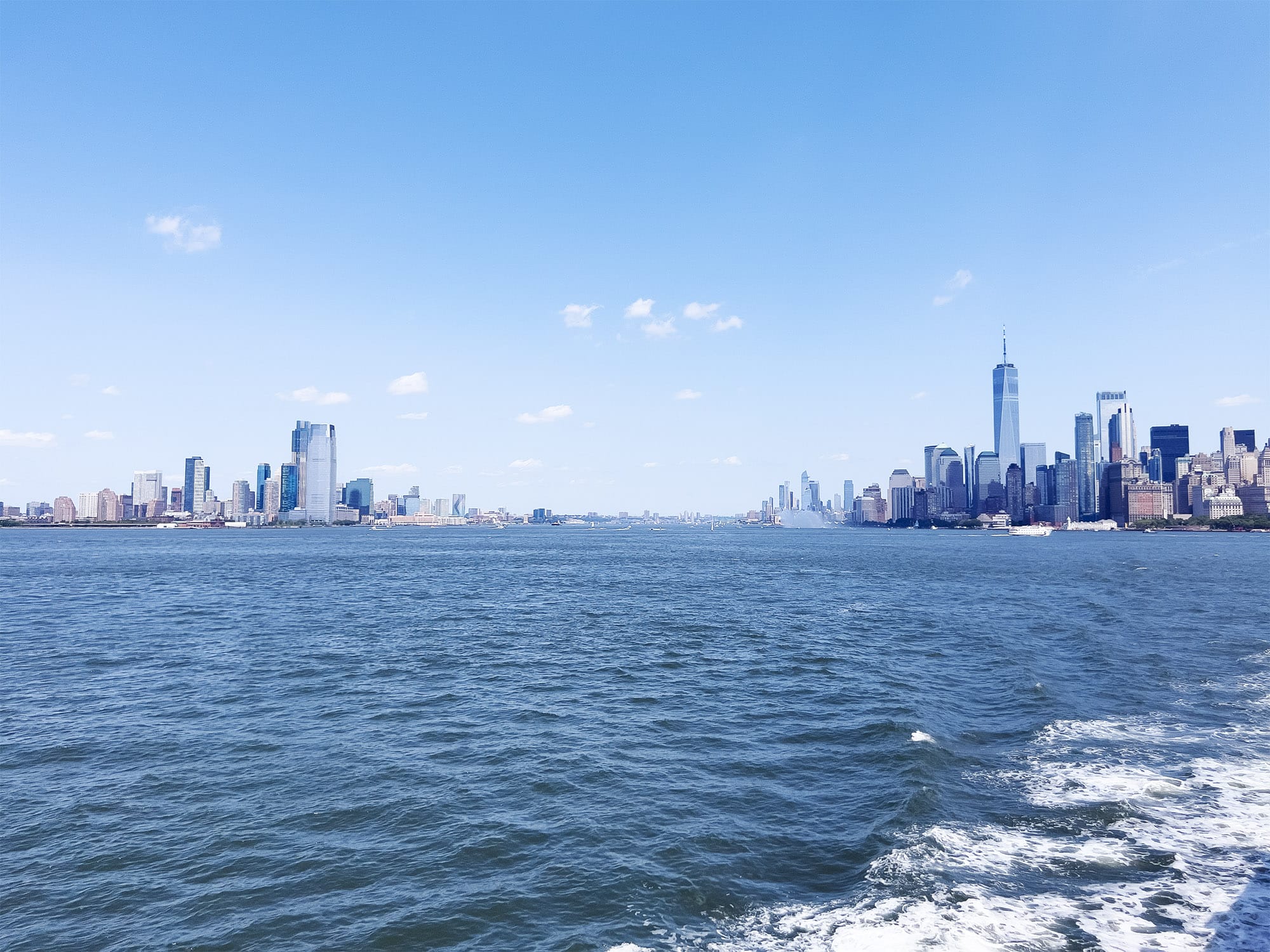 NYC: The Staten Island Ferry with a view of the Statue of Liberty