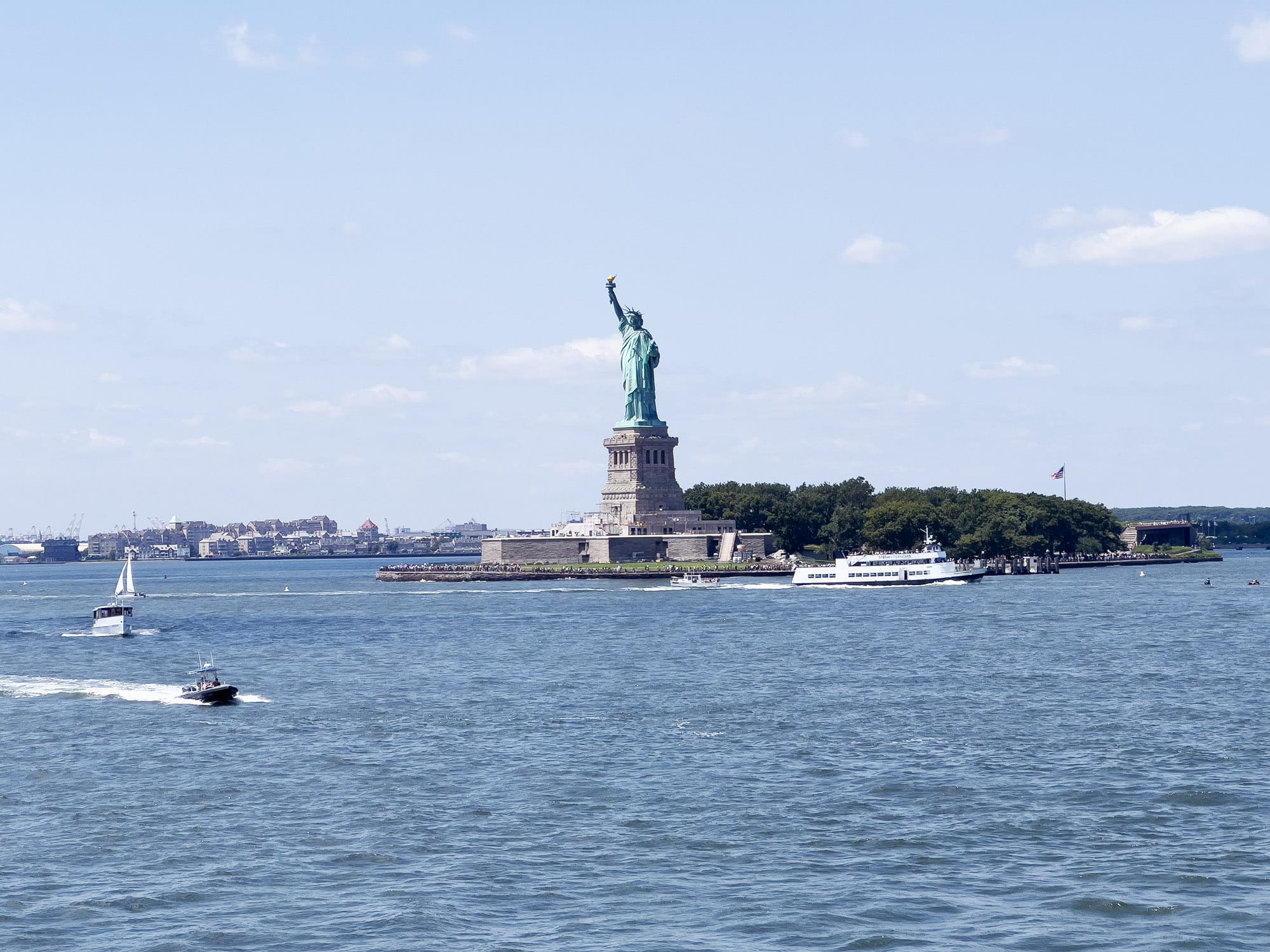 NYC: The Staten Island Ferry with a view of the Statue of Liberty