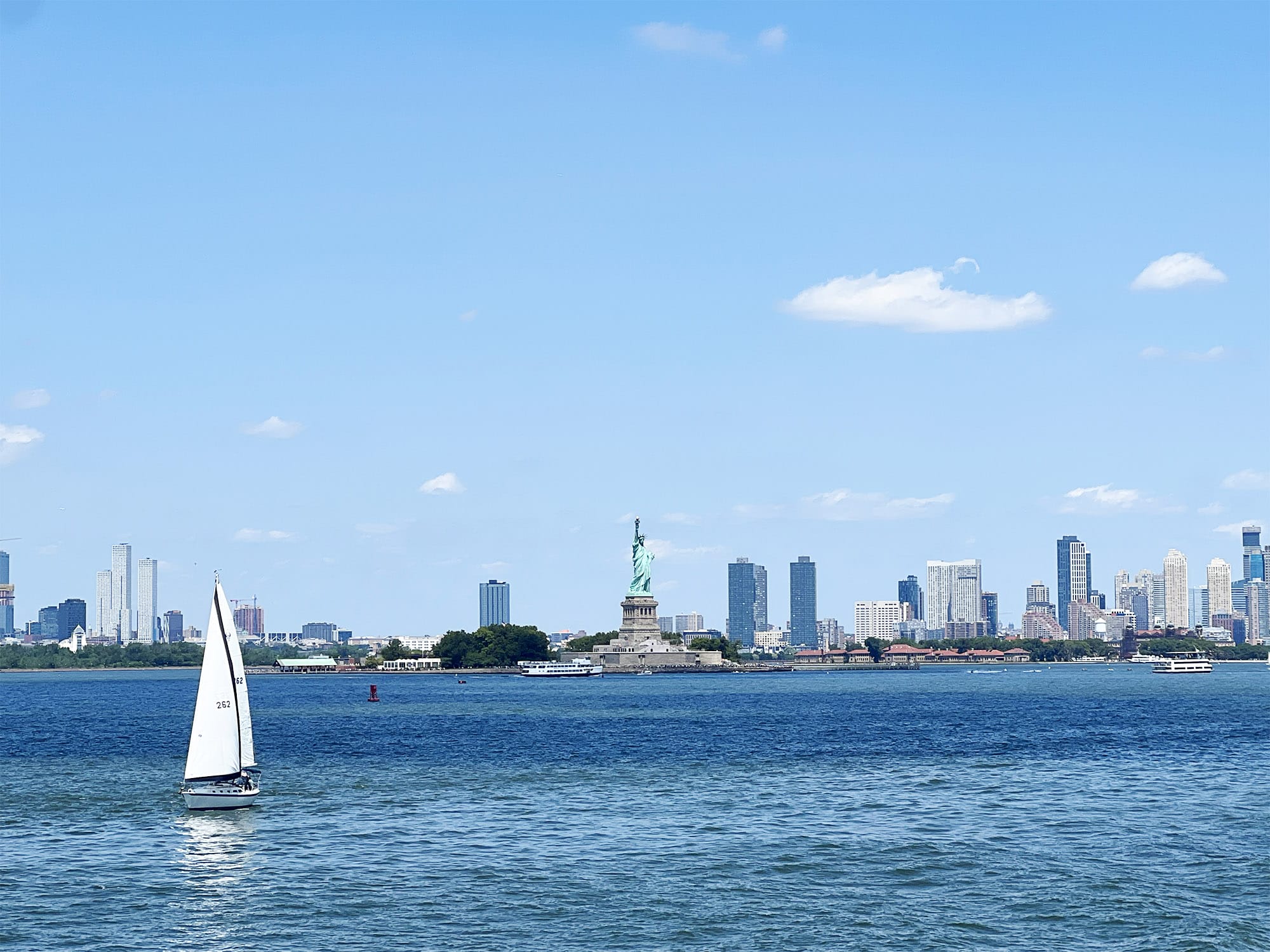 NYC: The Staten Island Ferry with a view of the Statue of Liberty
