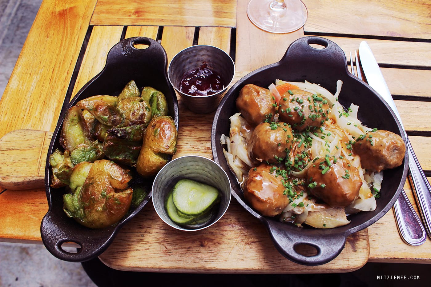 Helga's meatballs, Red Rooster in Harlem, New York