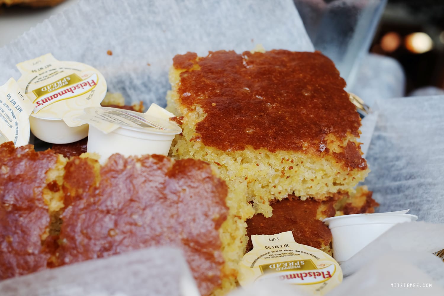 Corn bread at Sylvia's in Harlem, New York