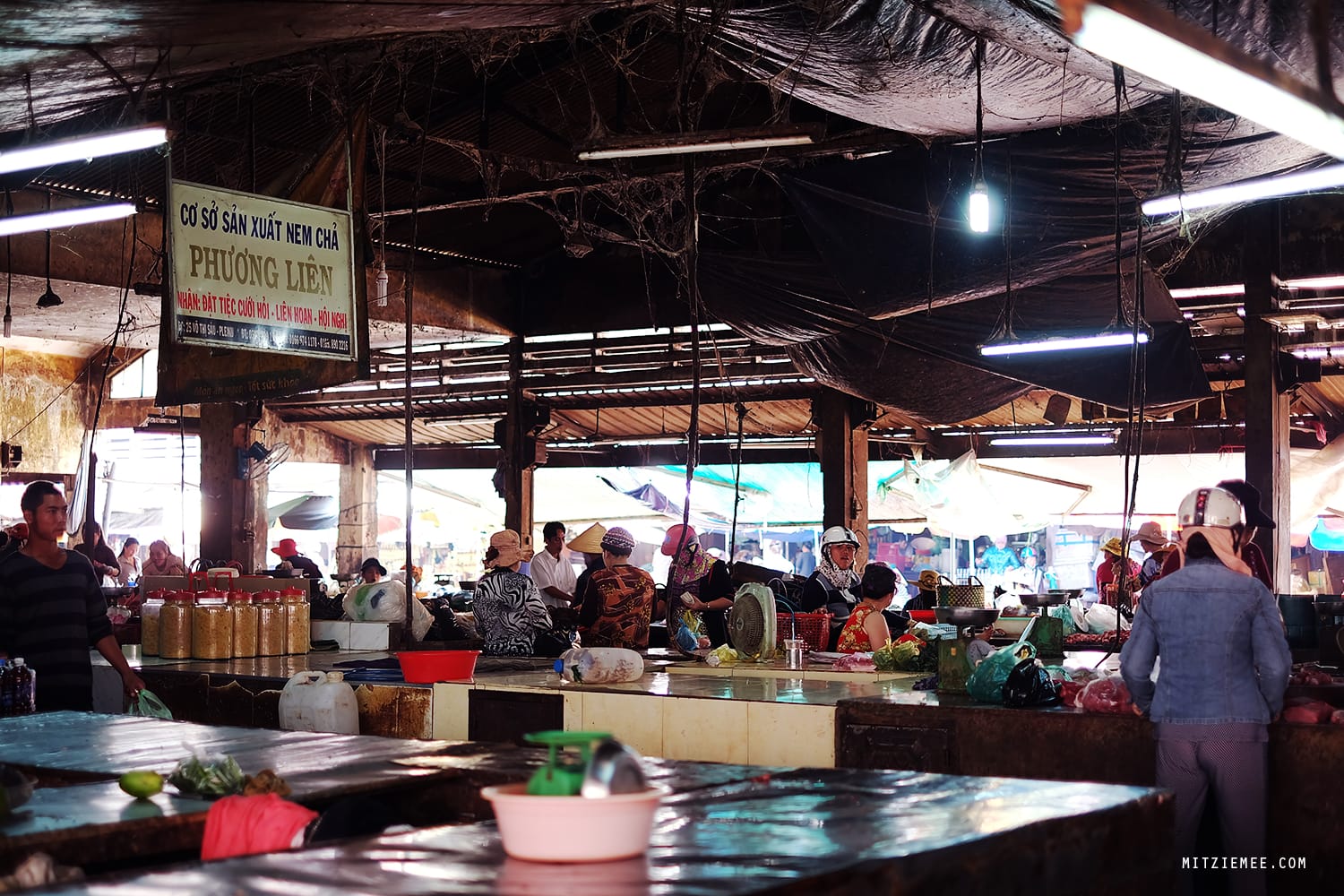 Pleiku Central Market, Vietnam