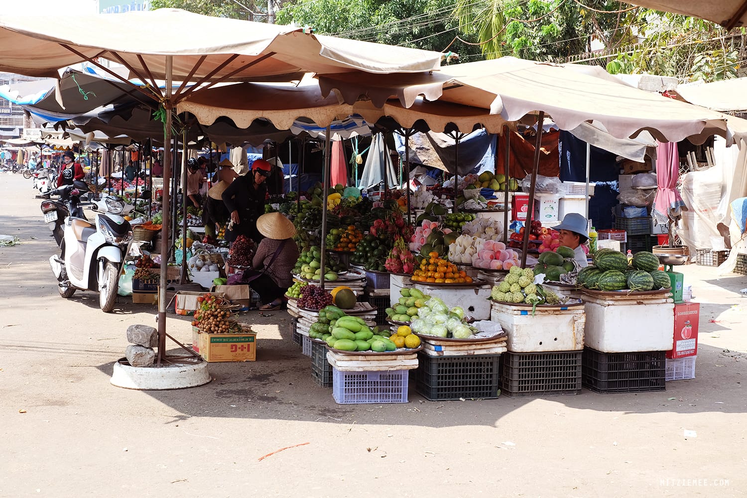 Pleiku Central Market, Vietnam