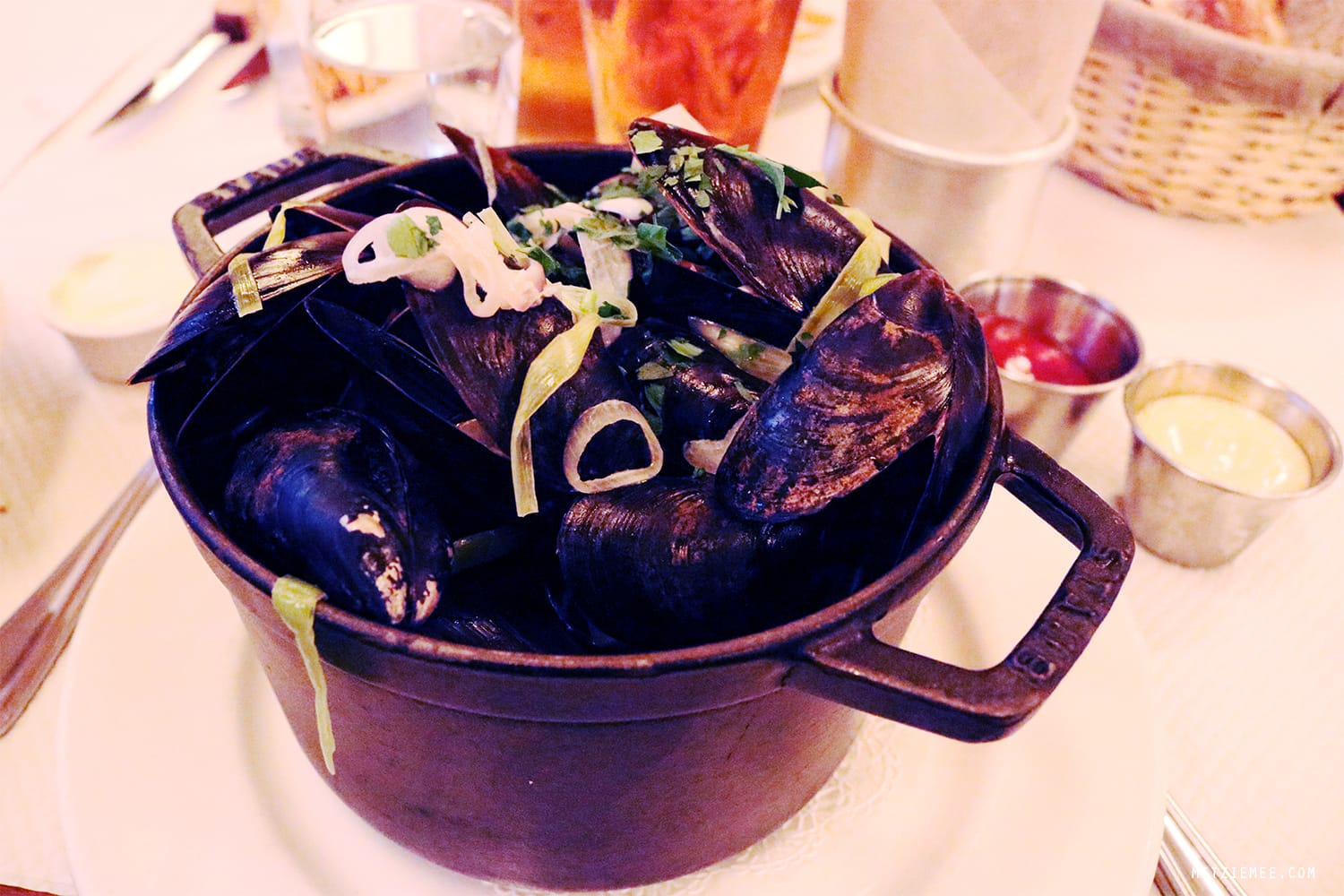 Moules Frites at Balthazar, SoHo, New York