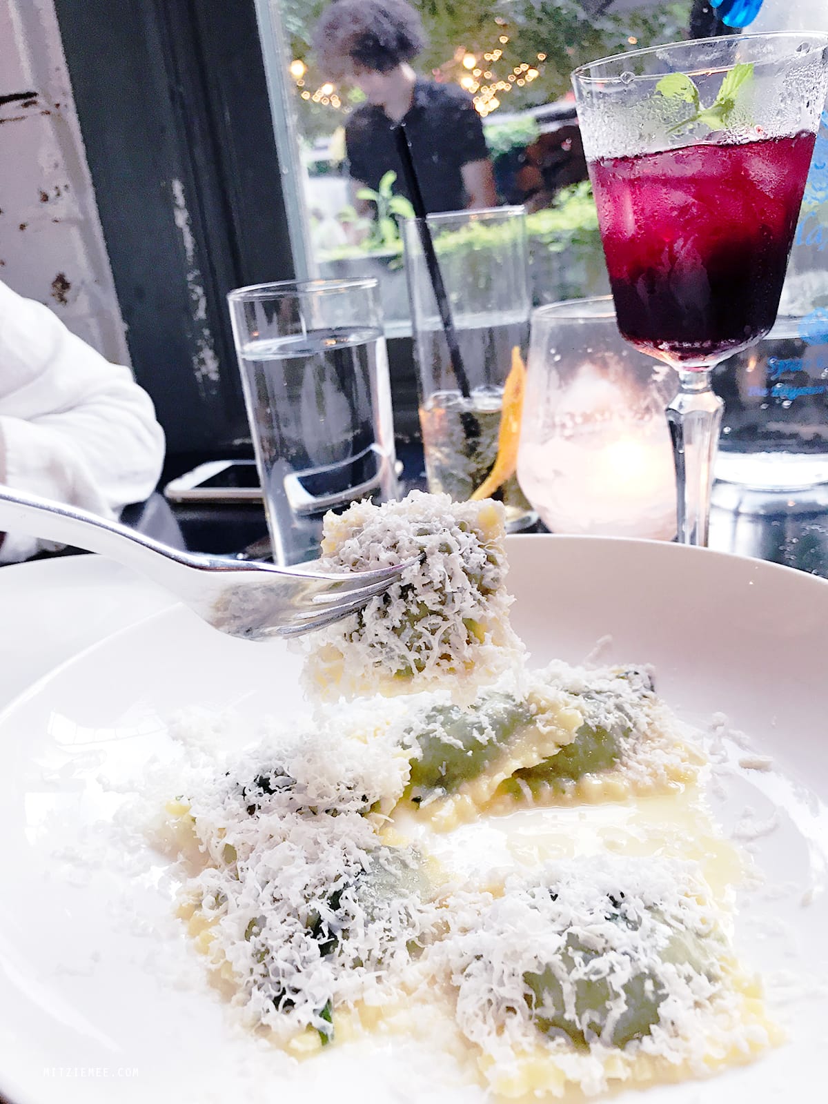 Ricotta ravioli at Faun, Brooklyn New York