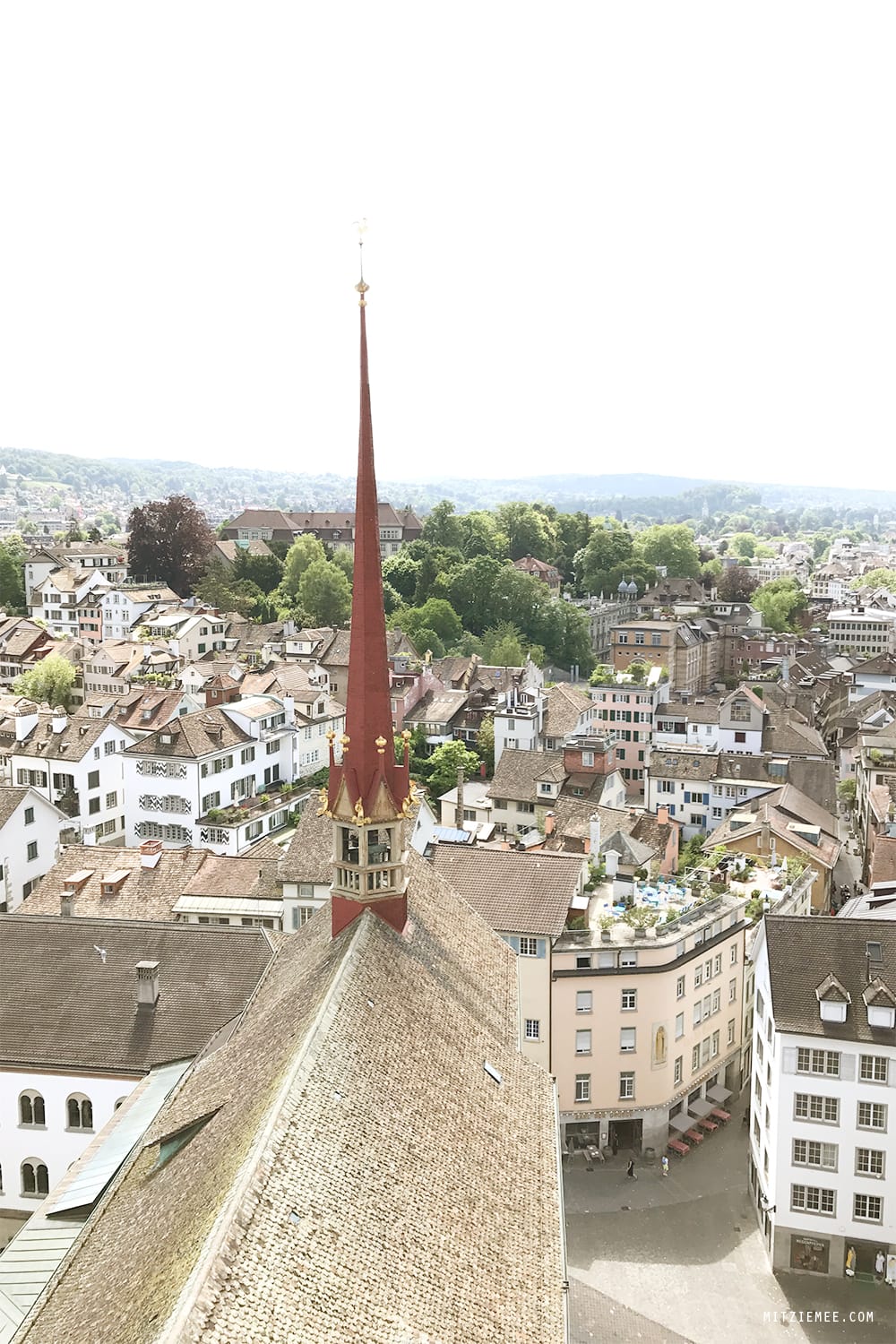 View from Grossmünster, Zurich
