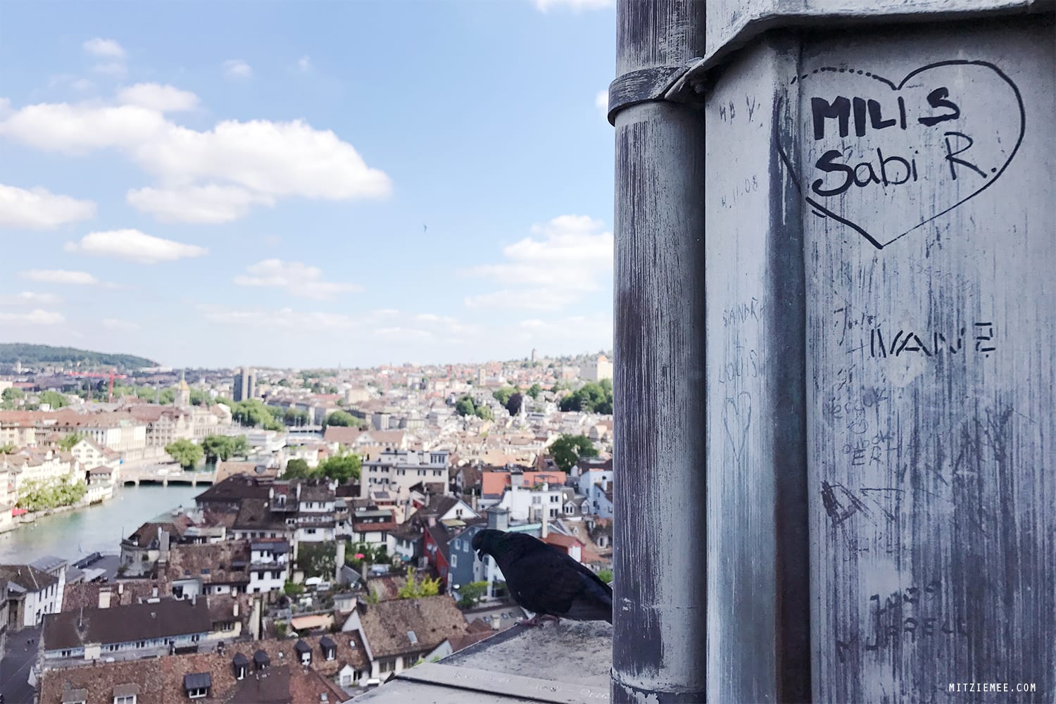 View from Grossmünster, Zurich