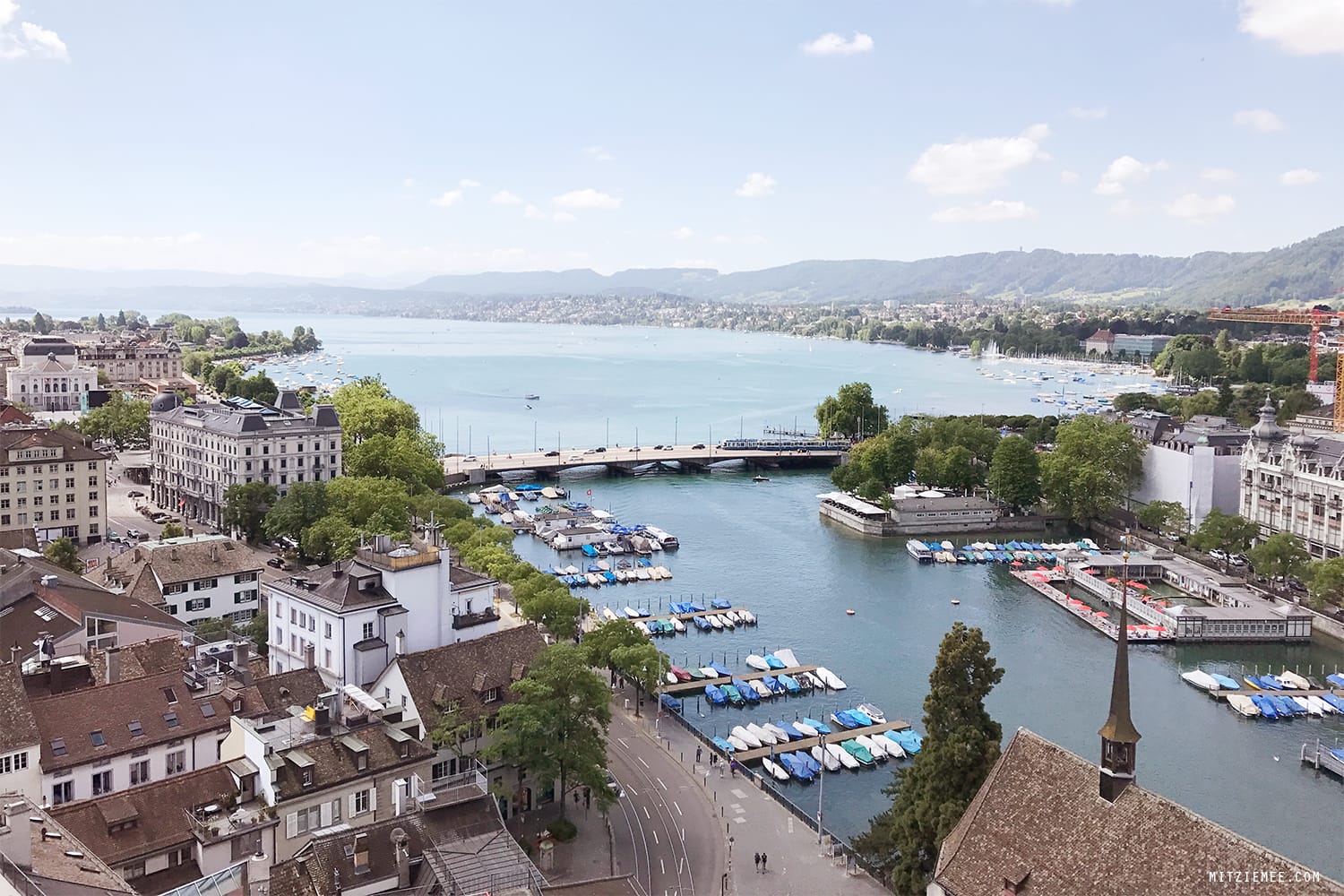 View from Grossmünster, Zurich