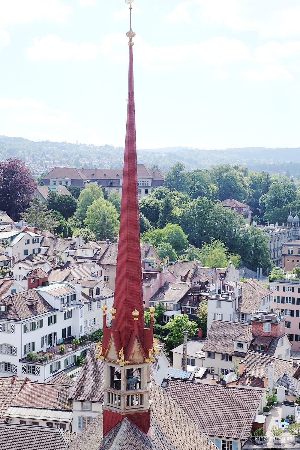 View from Grossmünster, Zurich