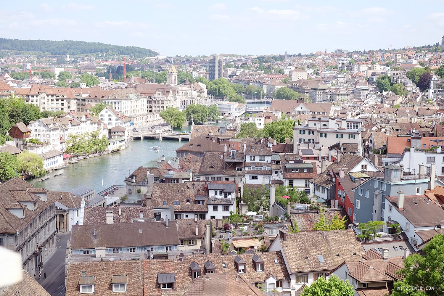 View from Grossmünster, Zurich