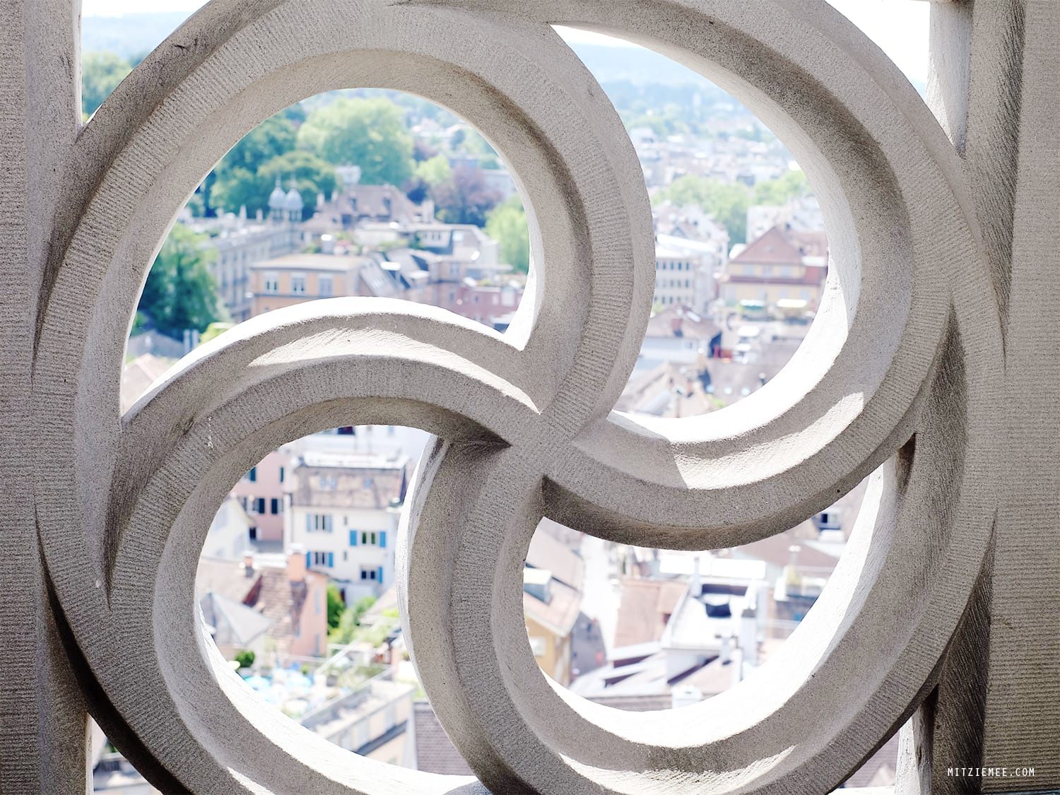 View from Grossmünster, Zurich