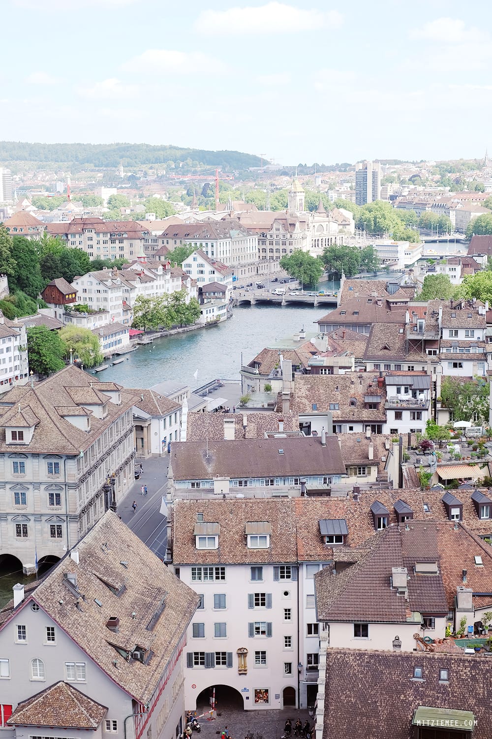 View from Grossmünster, Zurich
