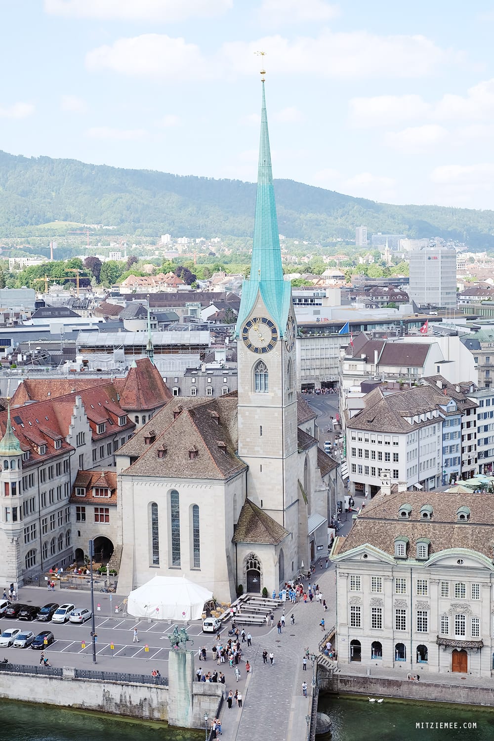 View from Grossmünster, Zurich