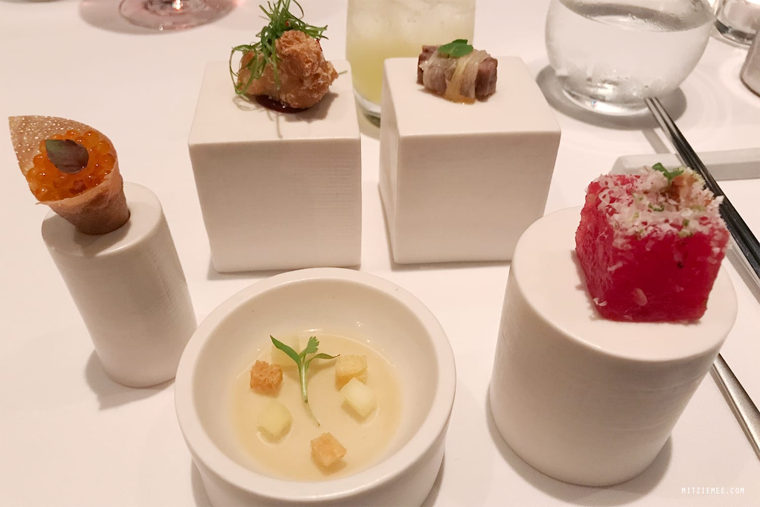 Banchan at Jungsik, Korean fine dining in New Yrok City