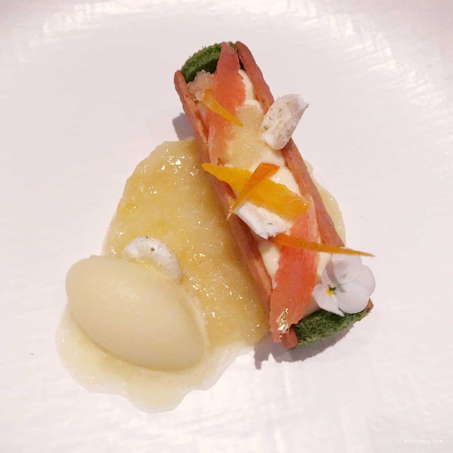 Yuja dessert at Jungsik, New York