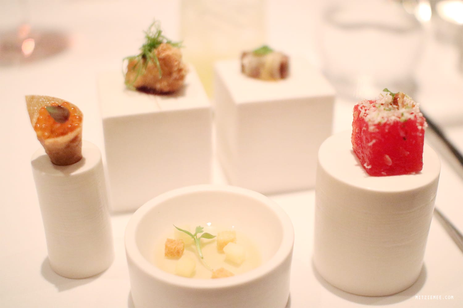 Banchan at Jungsik, Korean fine dining in New Yrok City