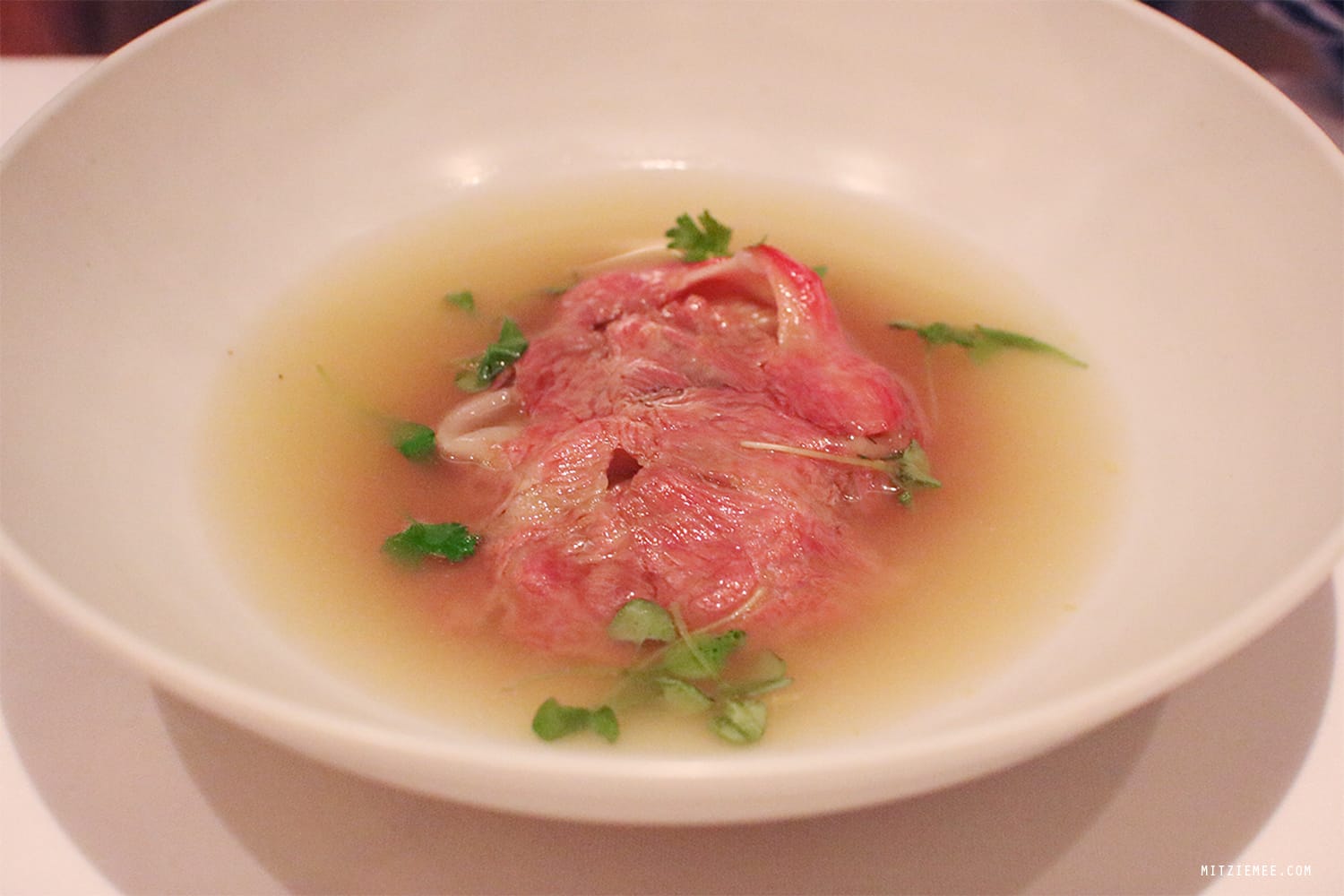 Foie gras mandoo at Jungsik, Korean restaurant in New York City