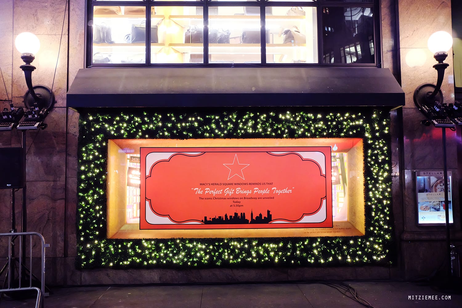 The Christmas windows at Macy's, Herald Square, New York City