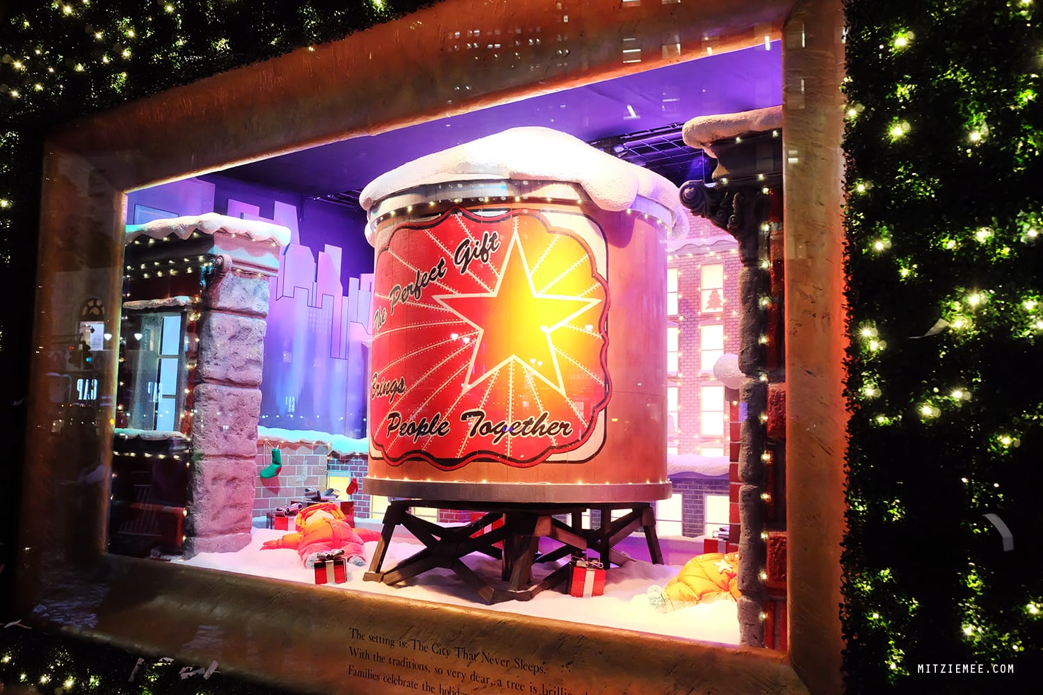 The Christmas windows at Macy's, Herald Square, New York City