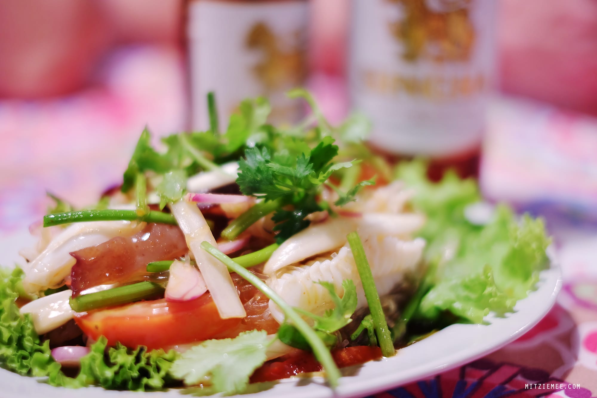 Glass noodle salad, Karon Beach, Thailand