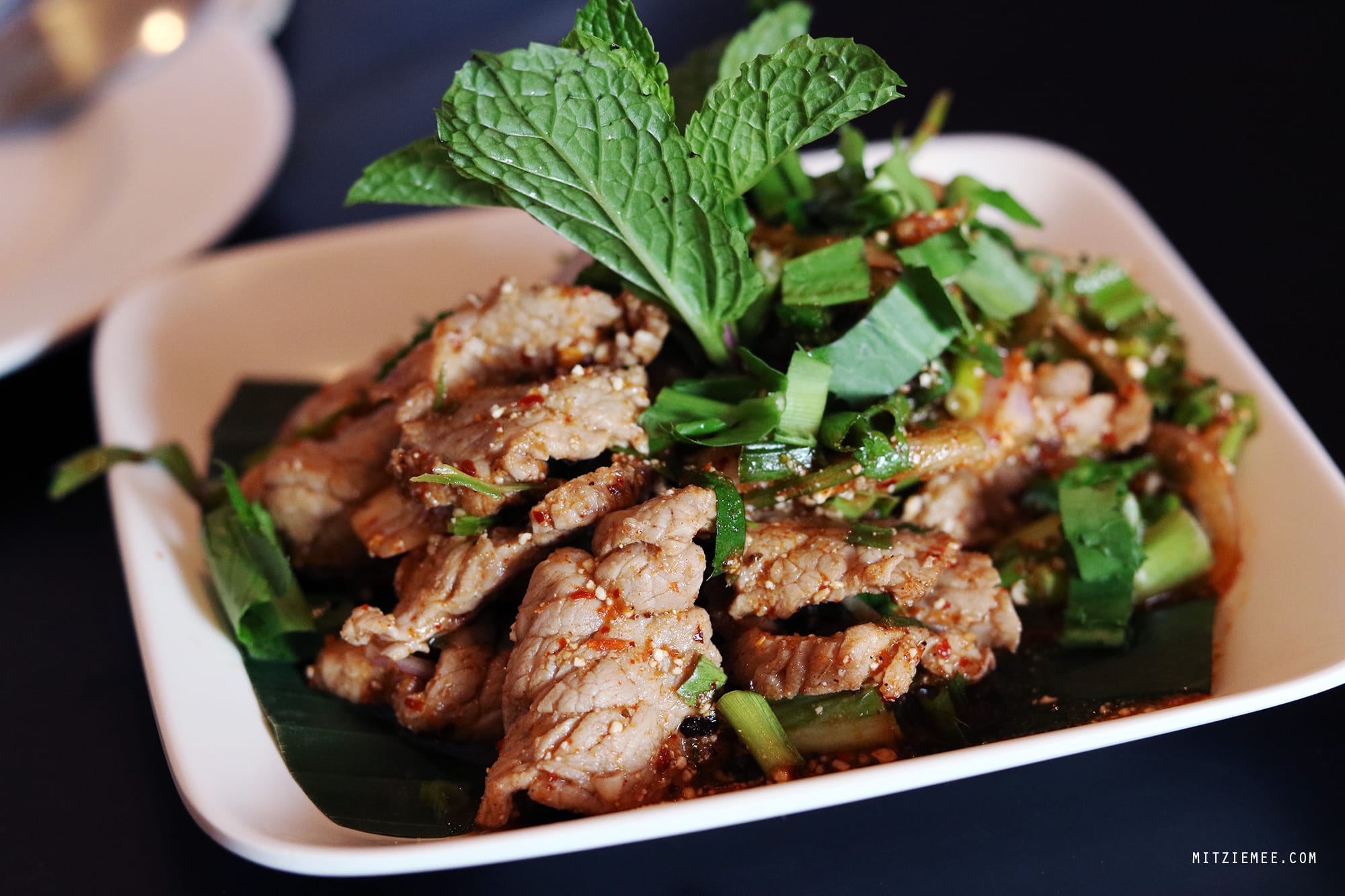 Spicy beef salad at Somtum Der, Bangkok