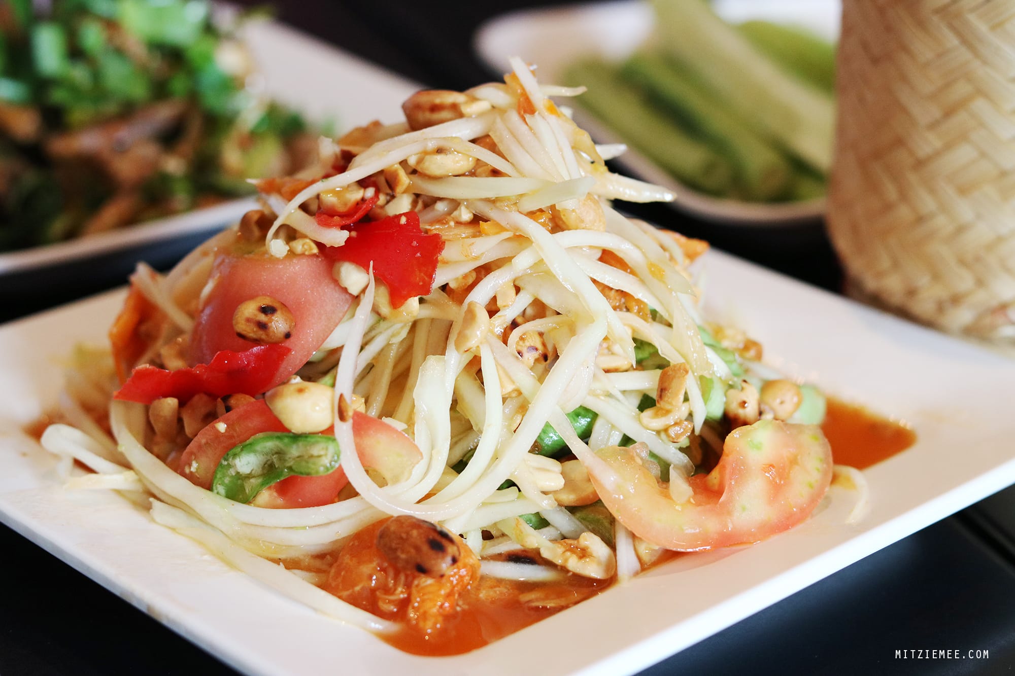 Papaya salad at Somtum Der, Bangkok