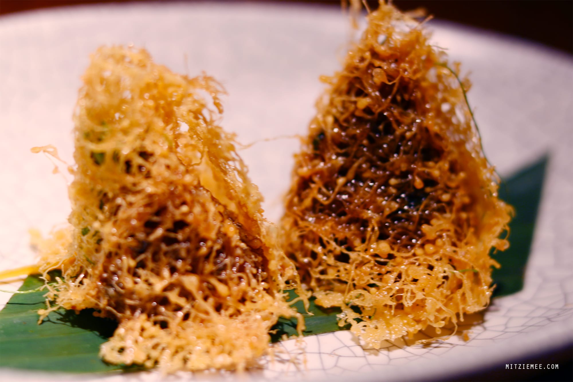 Egg nets at Nahm, Bangkok restaurant