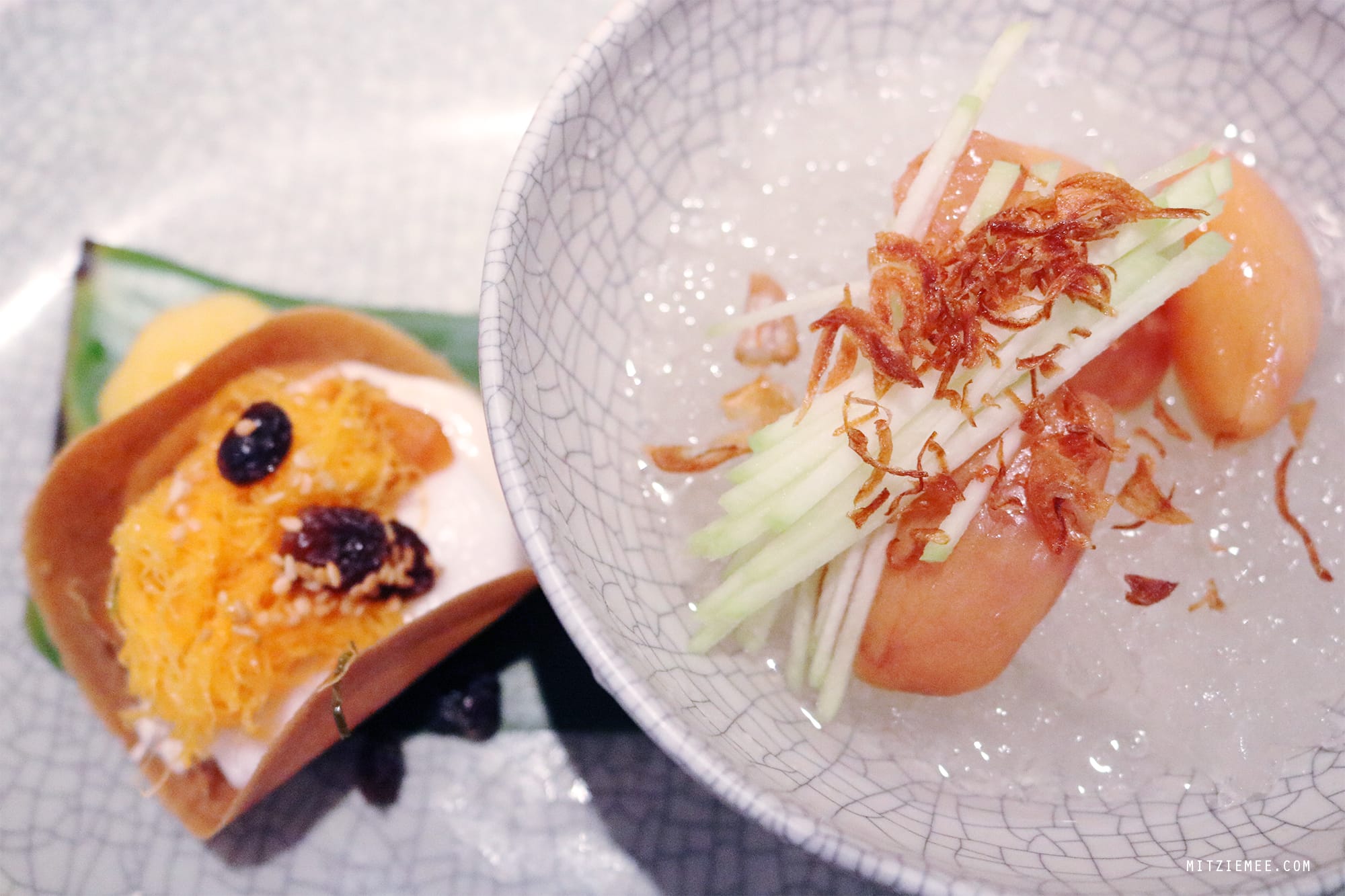 Thai dessert at Nahm, Bangkok restaurant