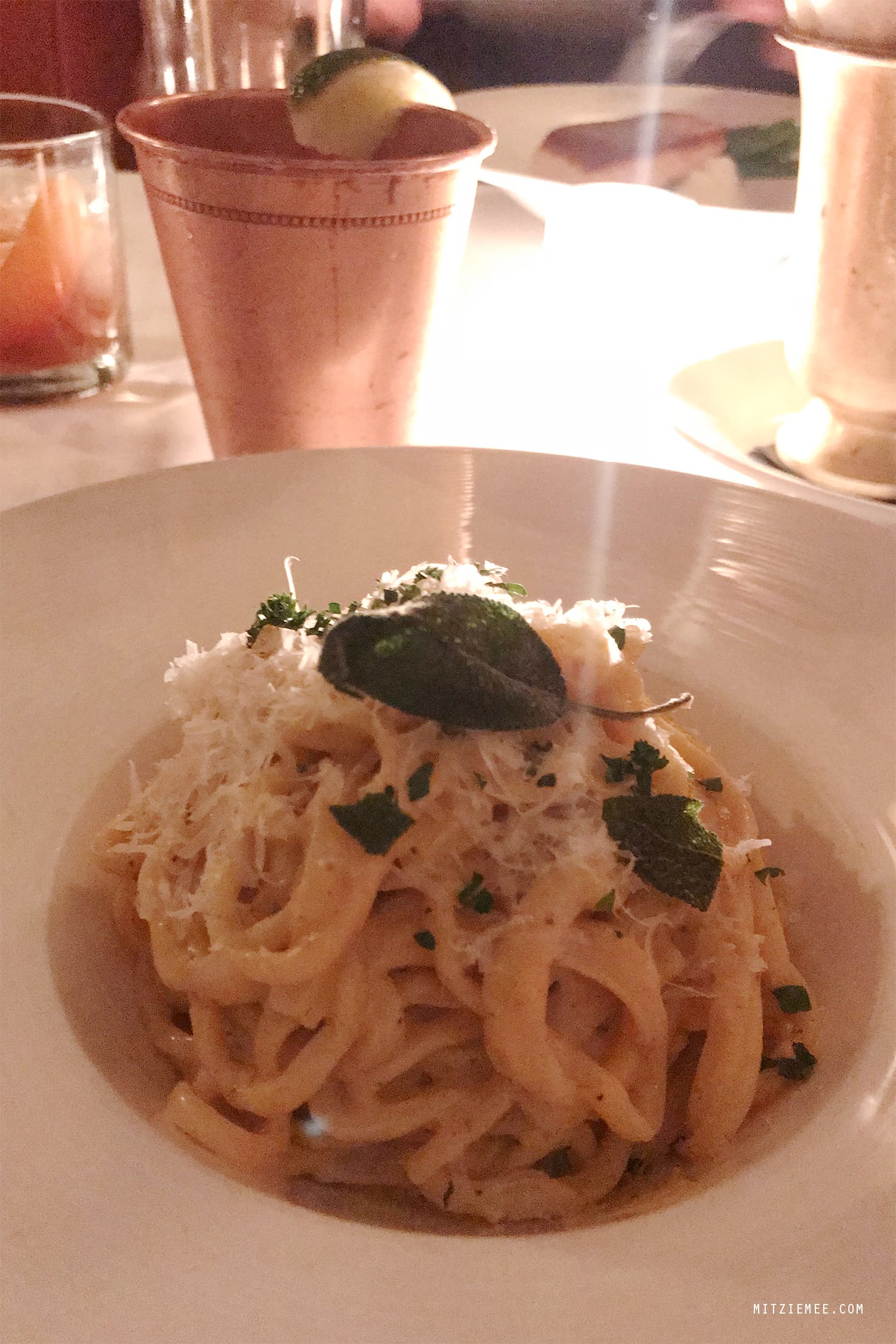 Dinner at Parlor, members' club, NYC
