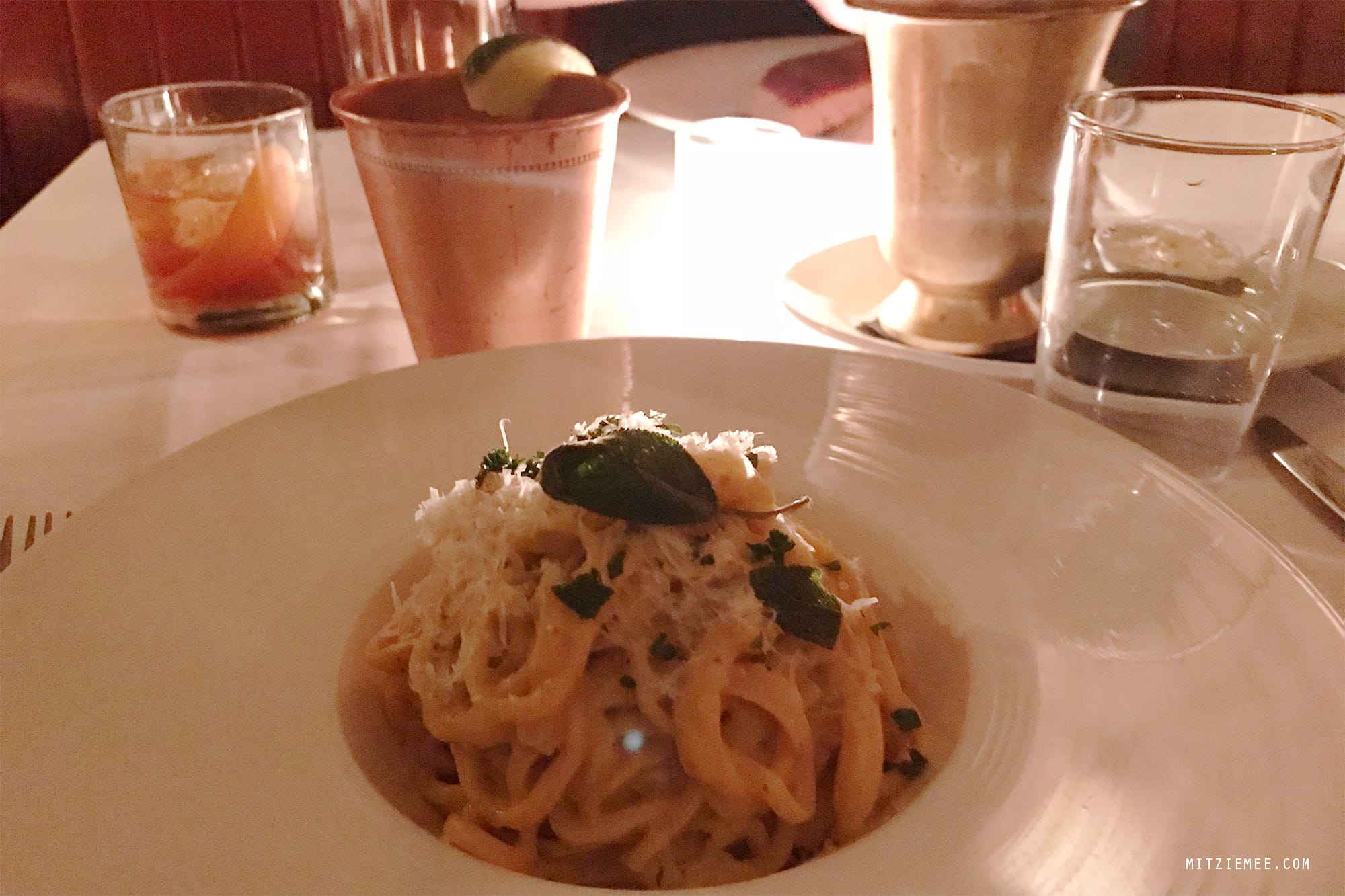 Dinner at Parlor, members' club, NYC
