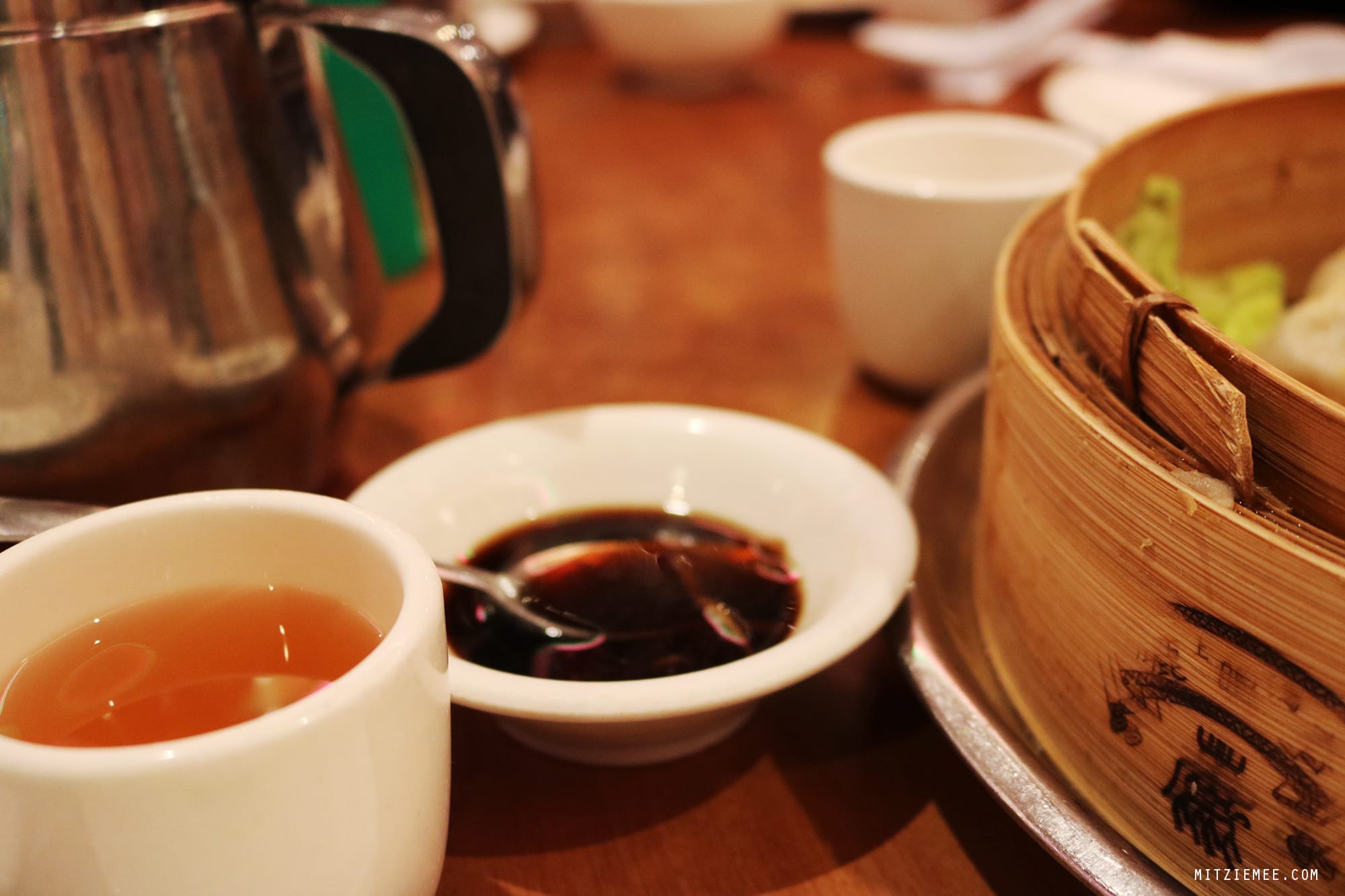 Soup dumplings, xiao long bao, at Joe's Shanghai, New York