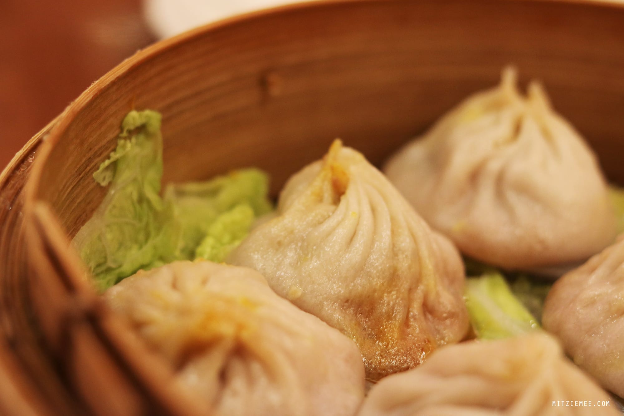 Soup dumplings, xiao long bao, at Joe's Shanghai, New York