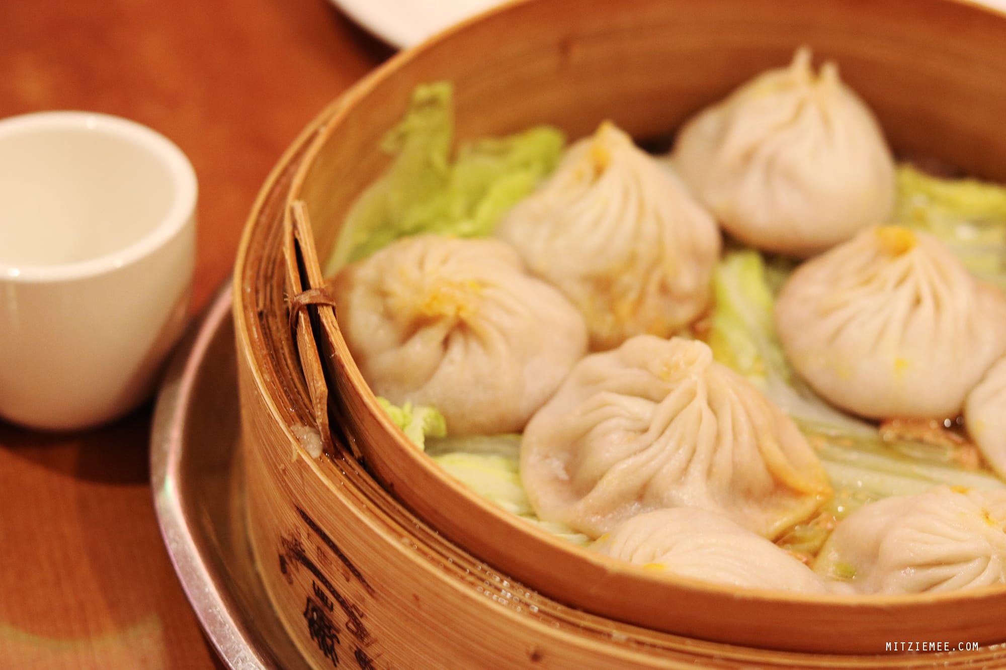 Soup dumplings, xiao long bao, at Joe's Shanghai, New York