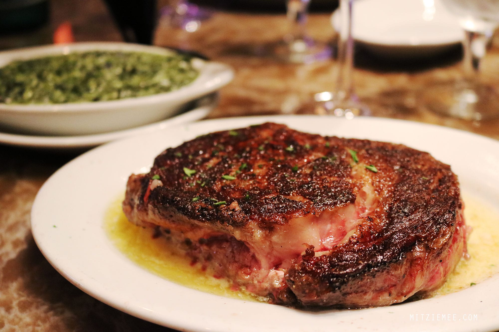 Ribeye steak at Ruth's Chris, Fort Lauderdale