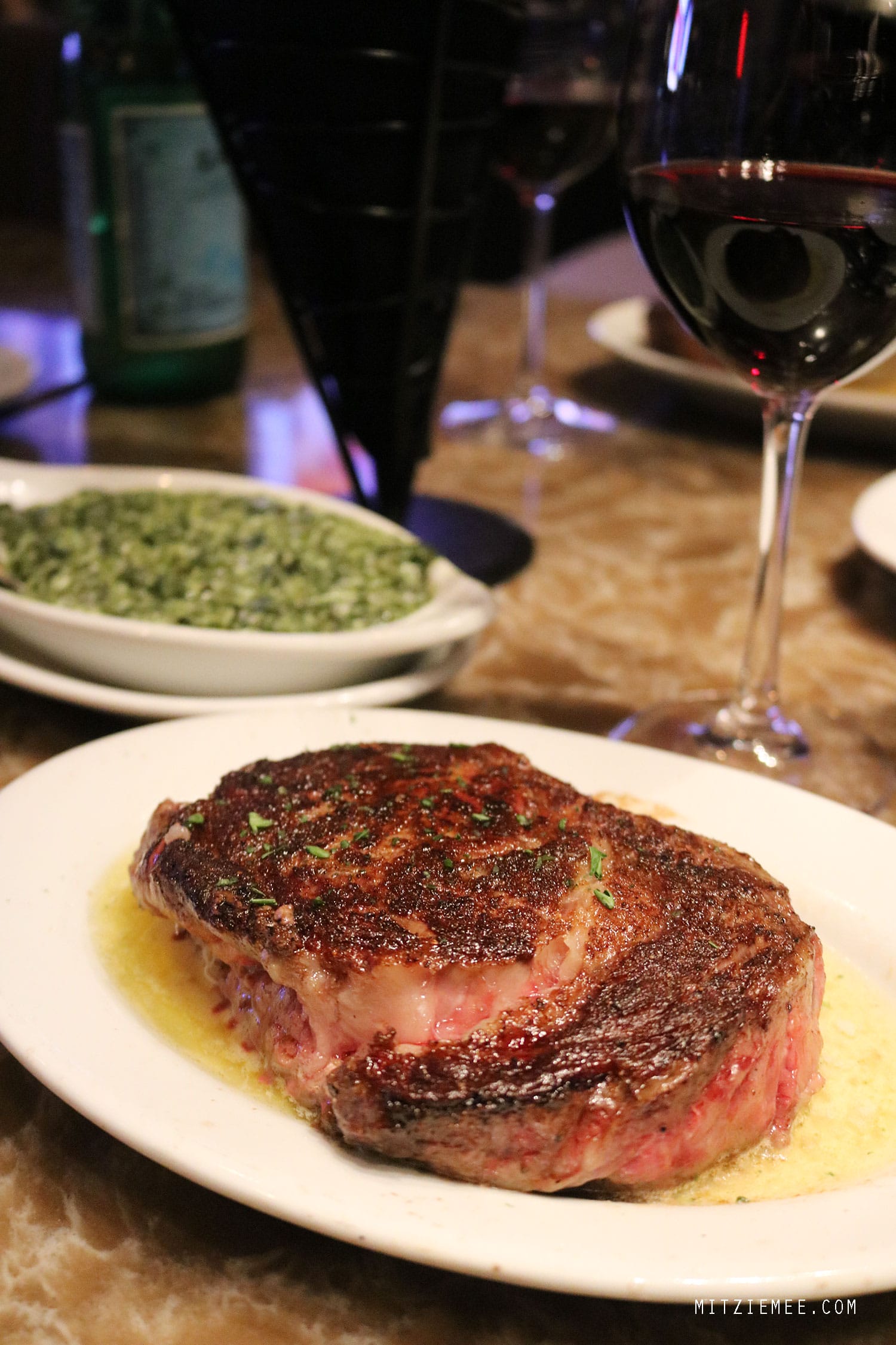 Ribeye steak at Ruth's Chris, Fort Lauderdale