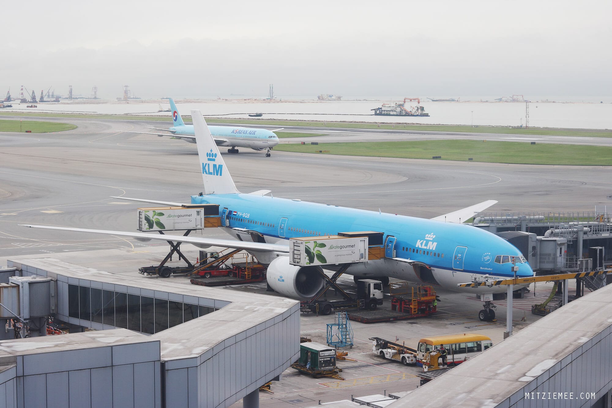 View from the hotel room at Regal Airport Hotel