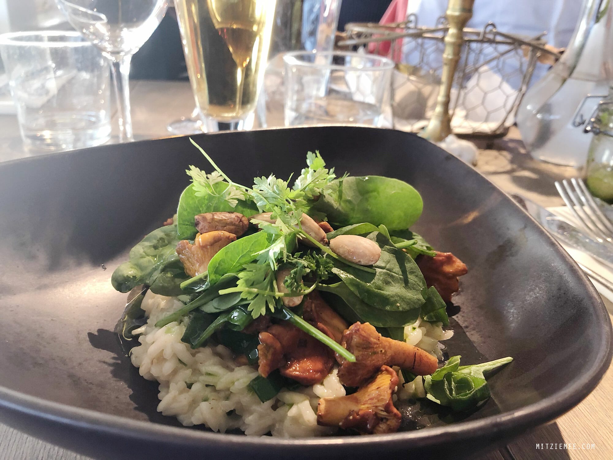 Chanterelle risotto at Pålsjö Krog in Helsingborg