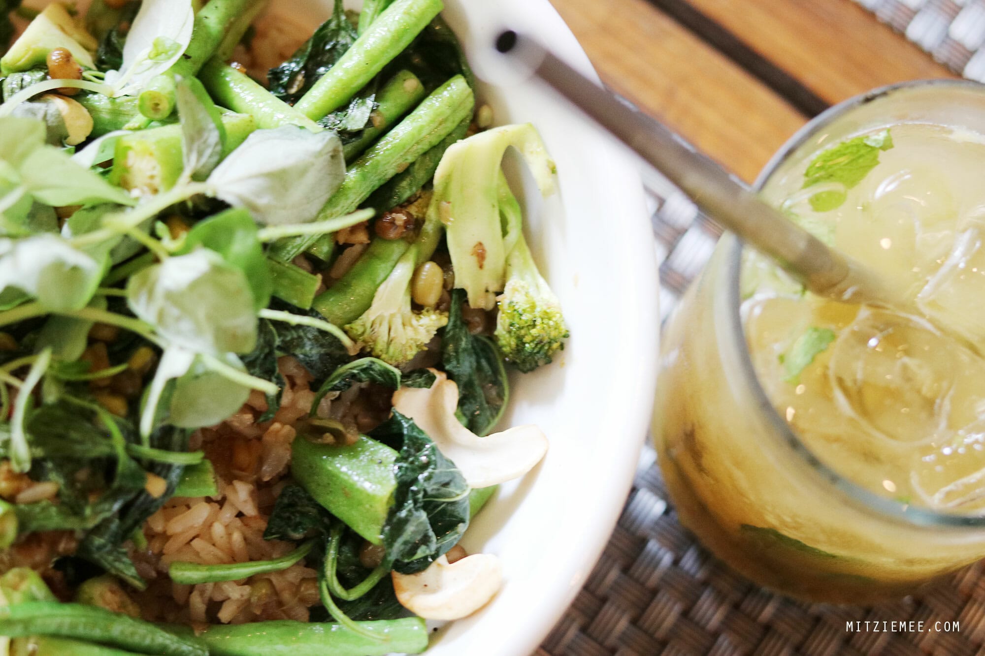 Green bowl at Farm to Table Restaurant, Phnom Penh