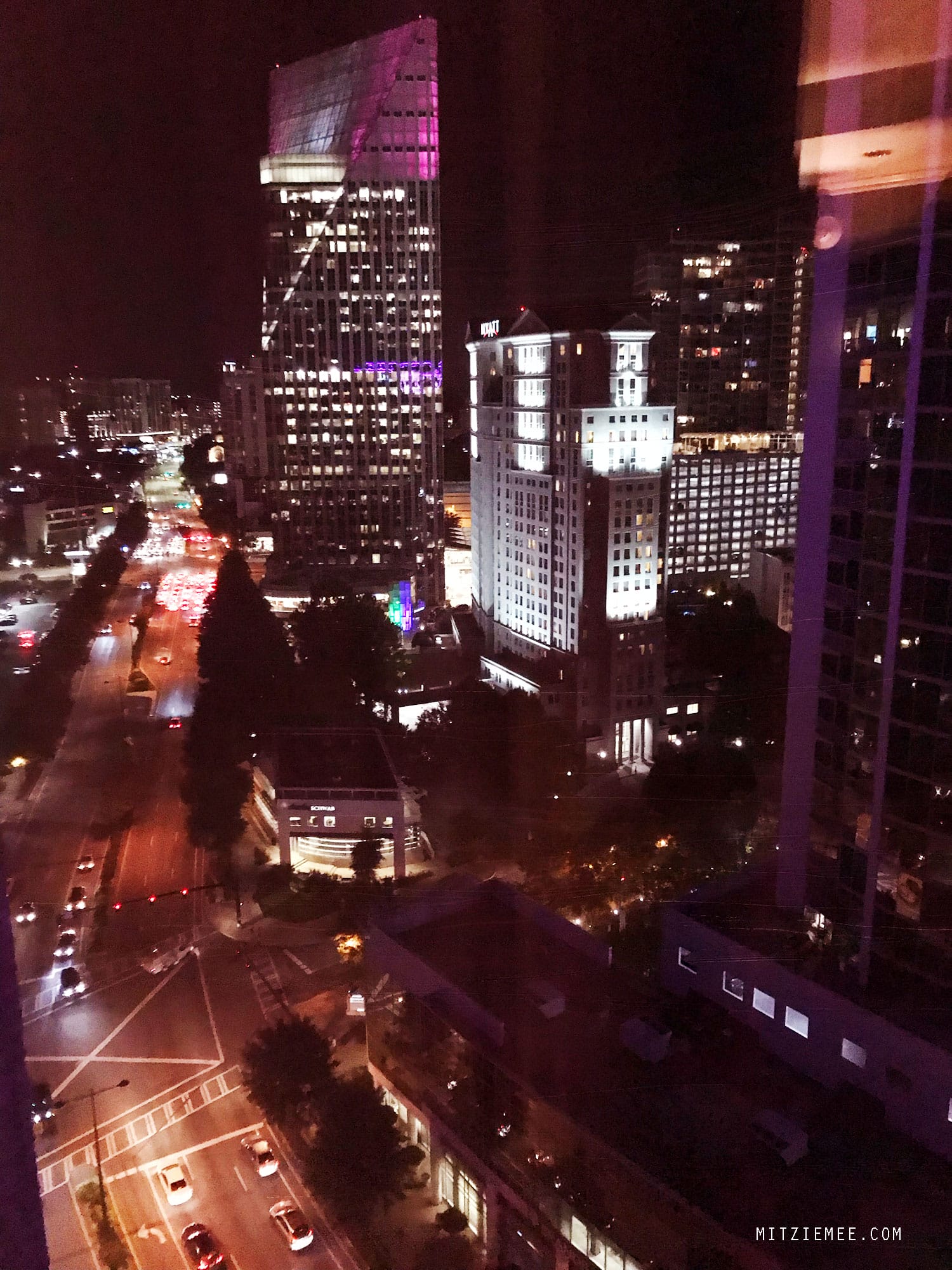 View from the lounge at InterContinental in Buckhead, Atlanta