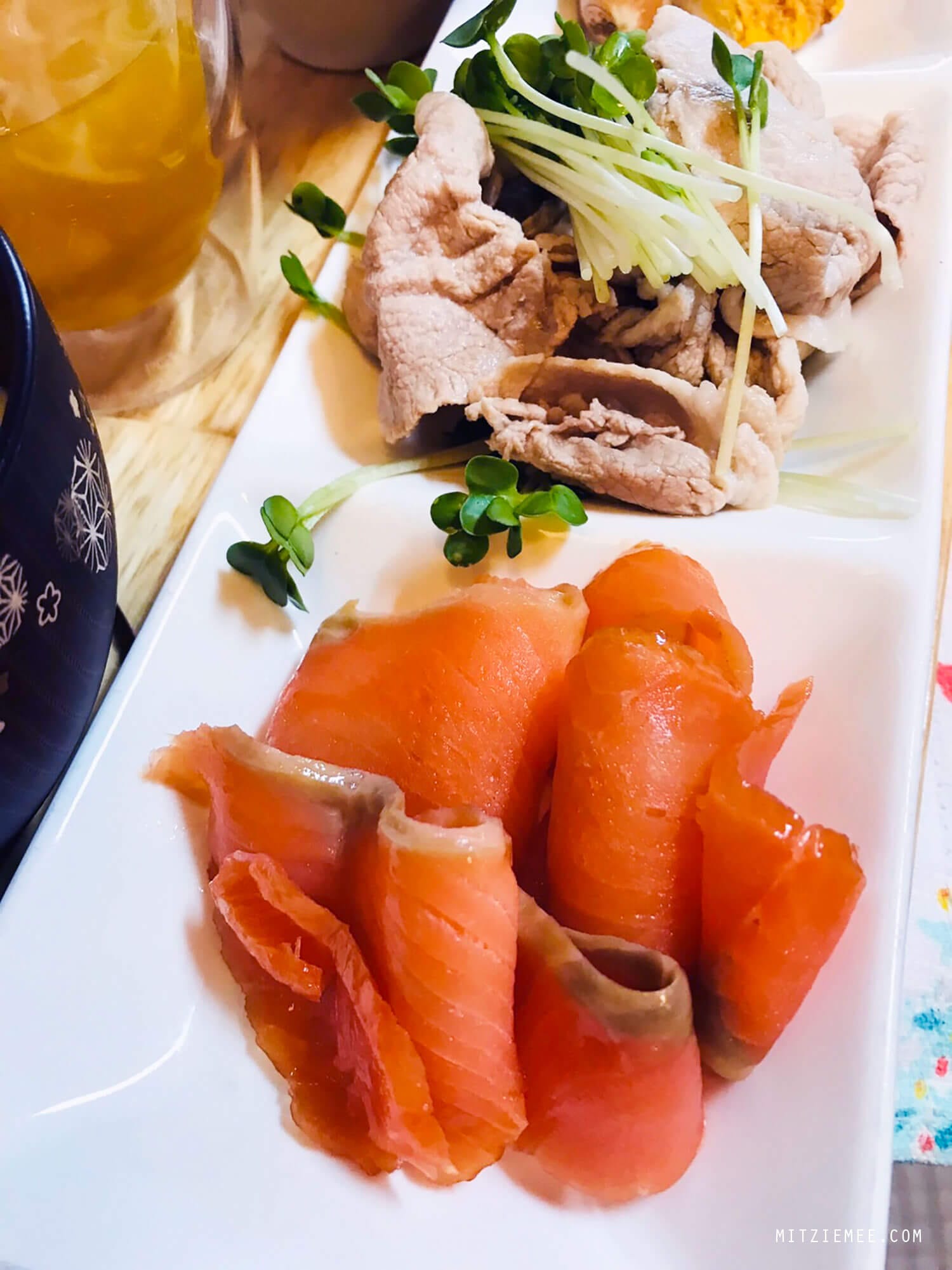 Smoked salmon in Japan