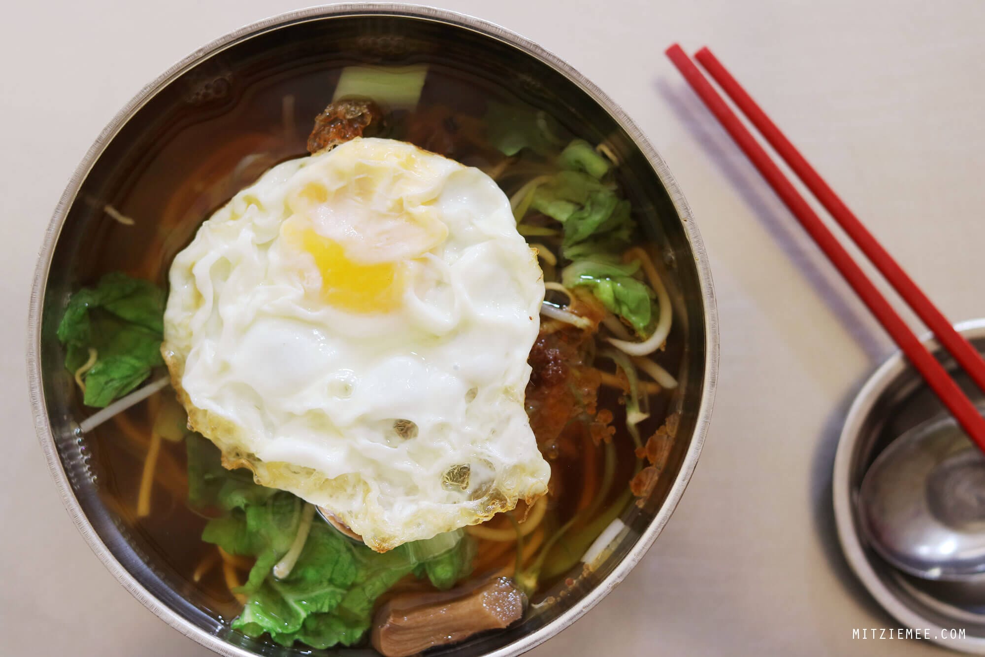 Noodles at Vegetarian Restaurant