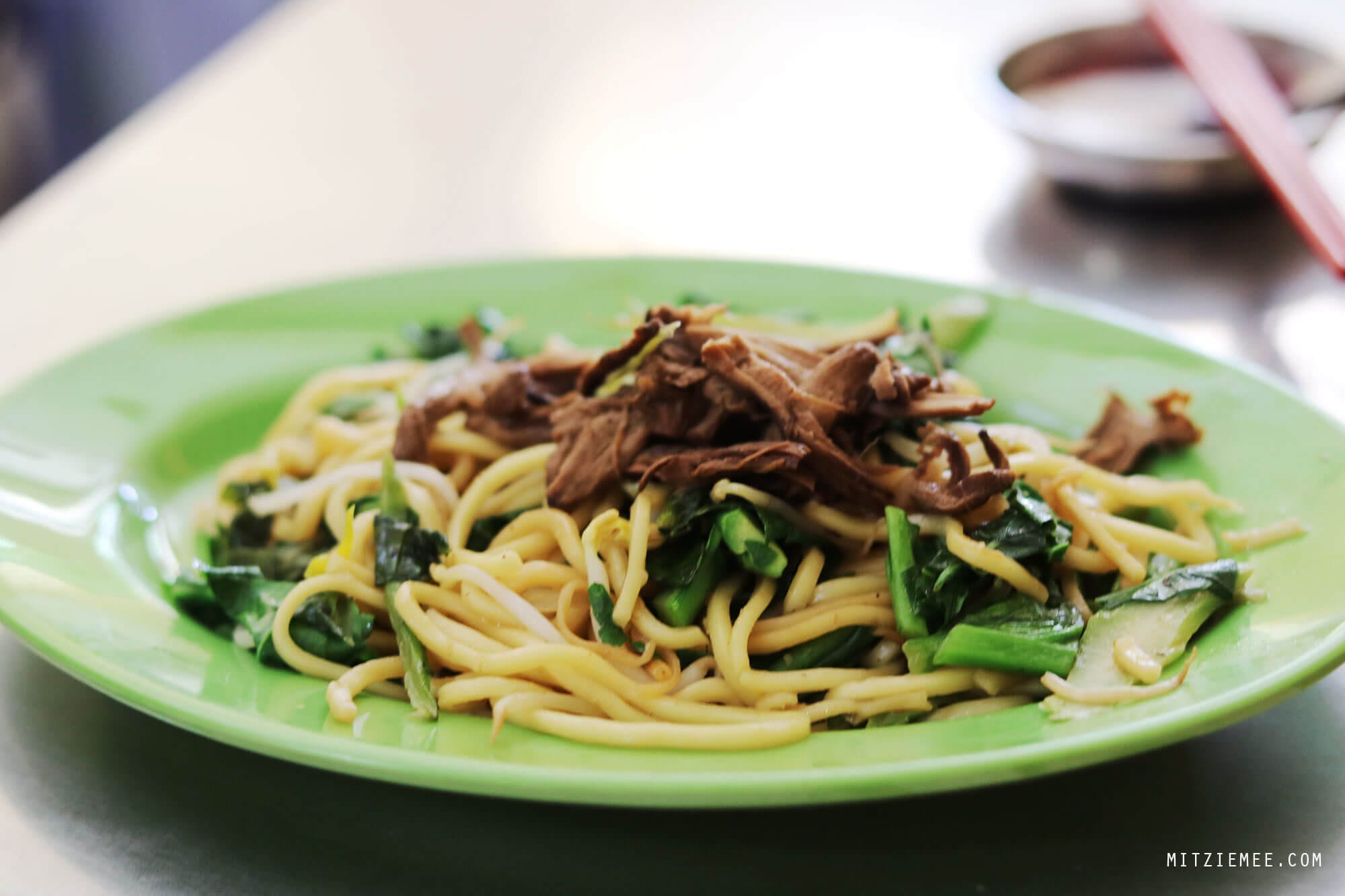Noodles at Vegetarian Restaurant, Phnom Penh