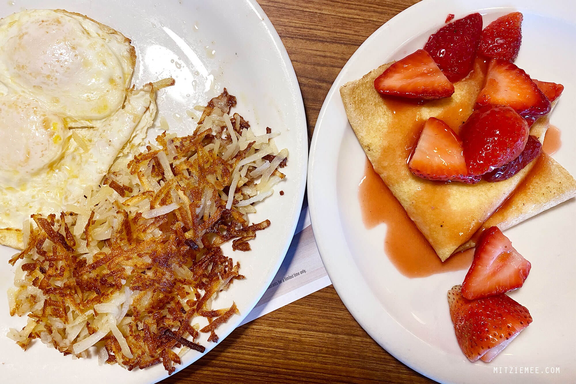 Crepes at Denny's, Orlando