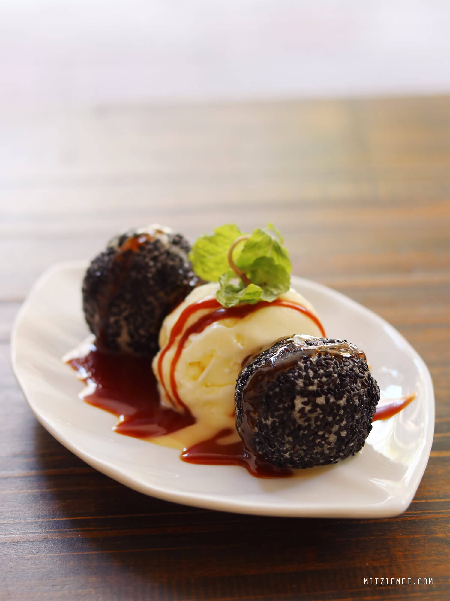 Sesame balls at Sesame Noodle Bar in Phnom Penh