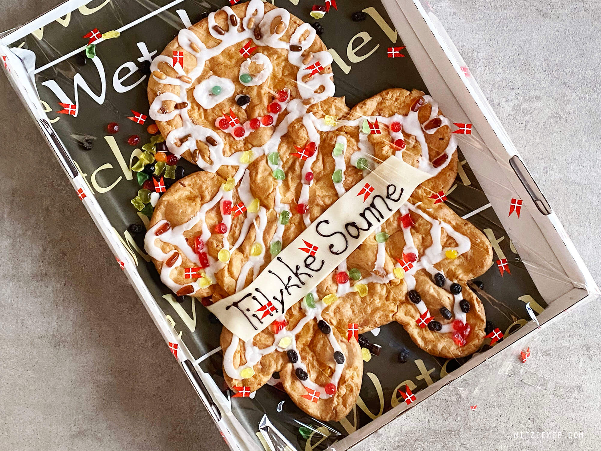 Danish birthday cake, kagekone/kagemand