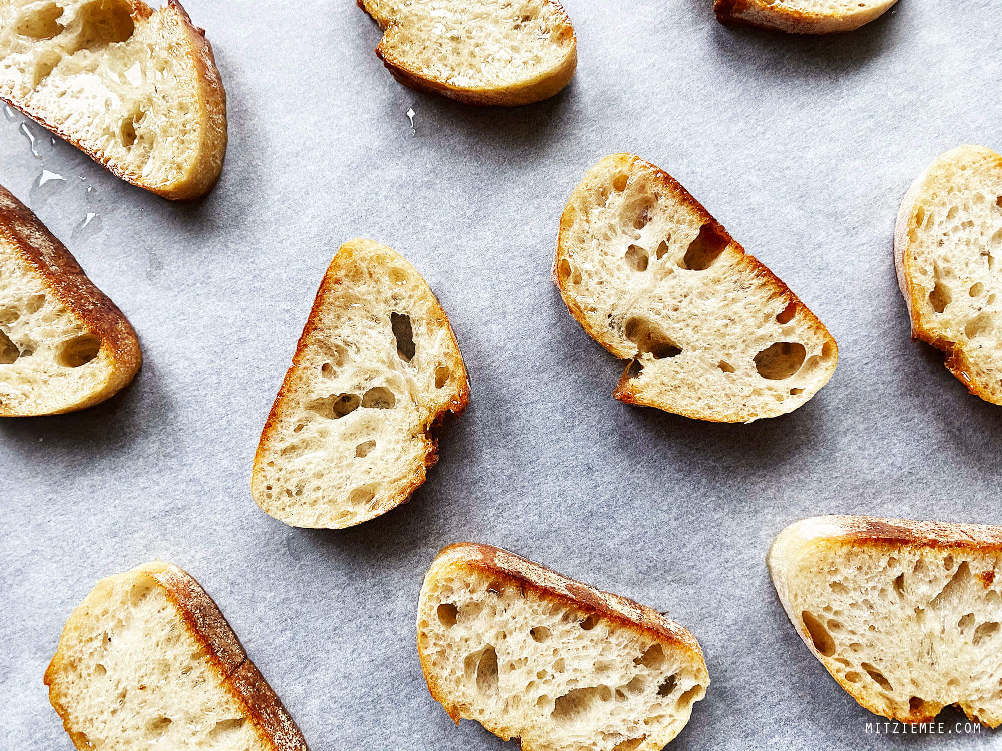 Recipe, Warm Goat Cheese Toasts with Olive Tapenade