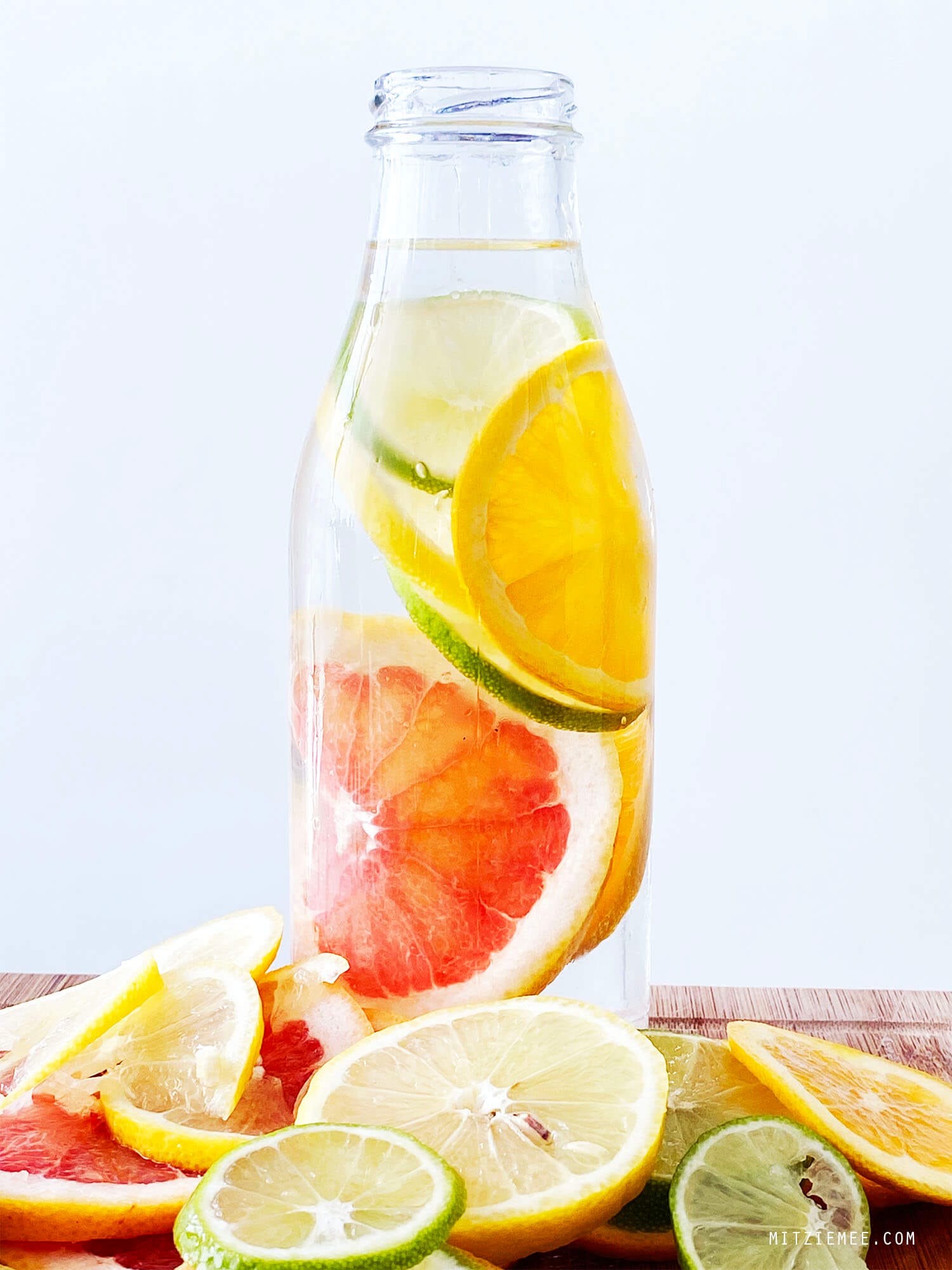 Infused water with grapefruit, orange, lime and lemon