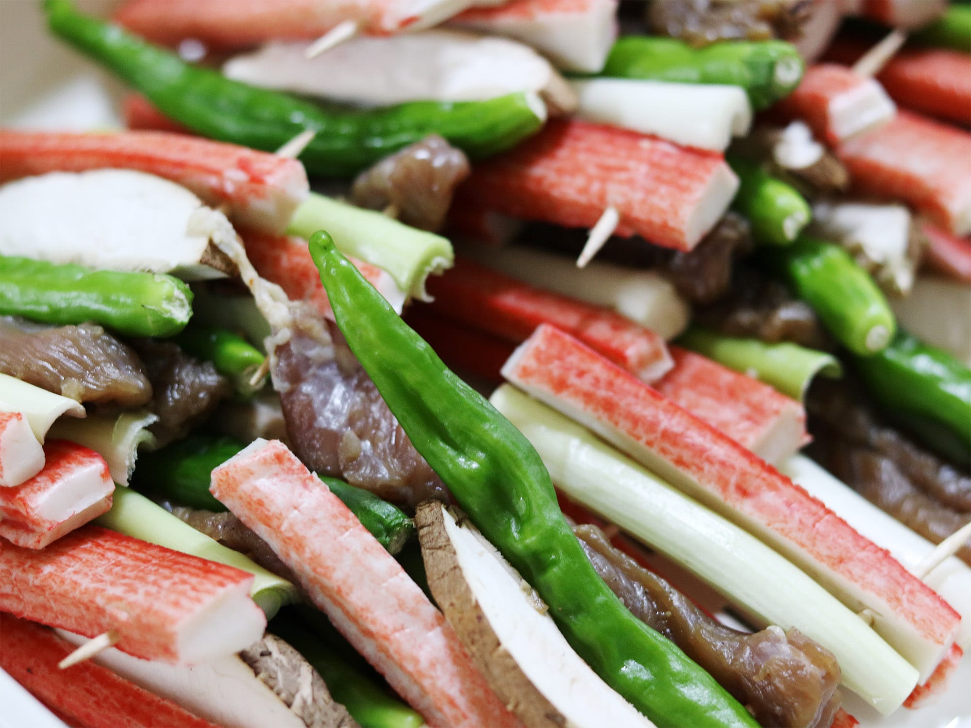 Recipe: Sanjeok - Korean Skewers with beef and vegetables