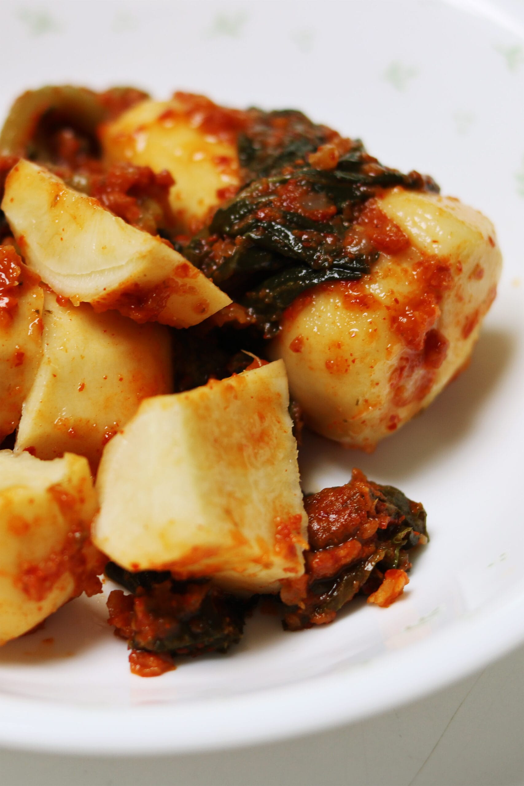 Chongga Kimchi - Ponytail, bachelor kimchi, Korean food